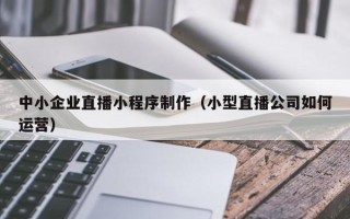 磁县中小企业直播小程序制作（小型直播公司如何运营）